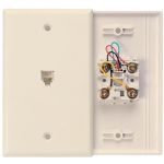 Leviton Ivory Telephone Wallplate