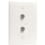 Leviton White Duplx F-connect