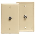 Leviton F-connctr Wall Plt Ivry