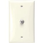 Leviton F-connctr Wall Plt Almnd