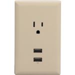 Rca Almond Wall Plate 2 Usb