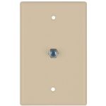 Datacomm Electronics Coax Wall Plate Ivory