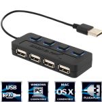 Sabrent 4-Port USB 2.0 Hub with Individual Power Switches and LEDs