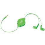 Retrak_emerge Grn Retract Stereo Earbud