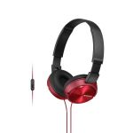 Sony Zx Overear Hdpn Mic Red