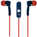 Mizco Sports Stereo Earbuds Patriots