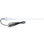 Dual Rubber Mast Antenna White