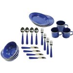 Stansport 24 Piece Tableware Enamel