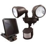 Maxsa Innovations Dualhead Solar Light Brnz