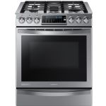 Samsung NX58H9950WS 25in Slide-In Gas Range Oven