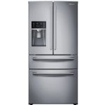 Samsung RF28HMEDBSR Energy Star 28.2 Cu. Ft. French Door Refrigerator with Counter-Height FlexZone Drawer and Freezer Drawer, Stainless Steel