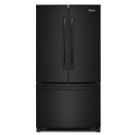 Whirlpool WRF540CWBB 19.6 Cu. Ft. Black Counter Depth French Door Refrigerator - Energy Star