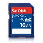 SanDisk 16GB SDHC Memory Card Class 4