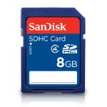 SanDisk 8GB SDHC Memory Card Class 4