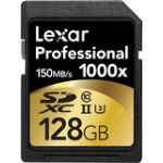 Lexar 128GB Professional 1000x UHS-II SDXC Memory Card (Class 10)