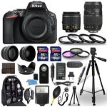 Nikon D5600 Digital Camera 18-55mm & VR 70-300mm + 30 Piece Bundle